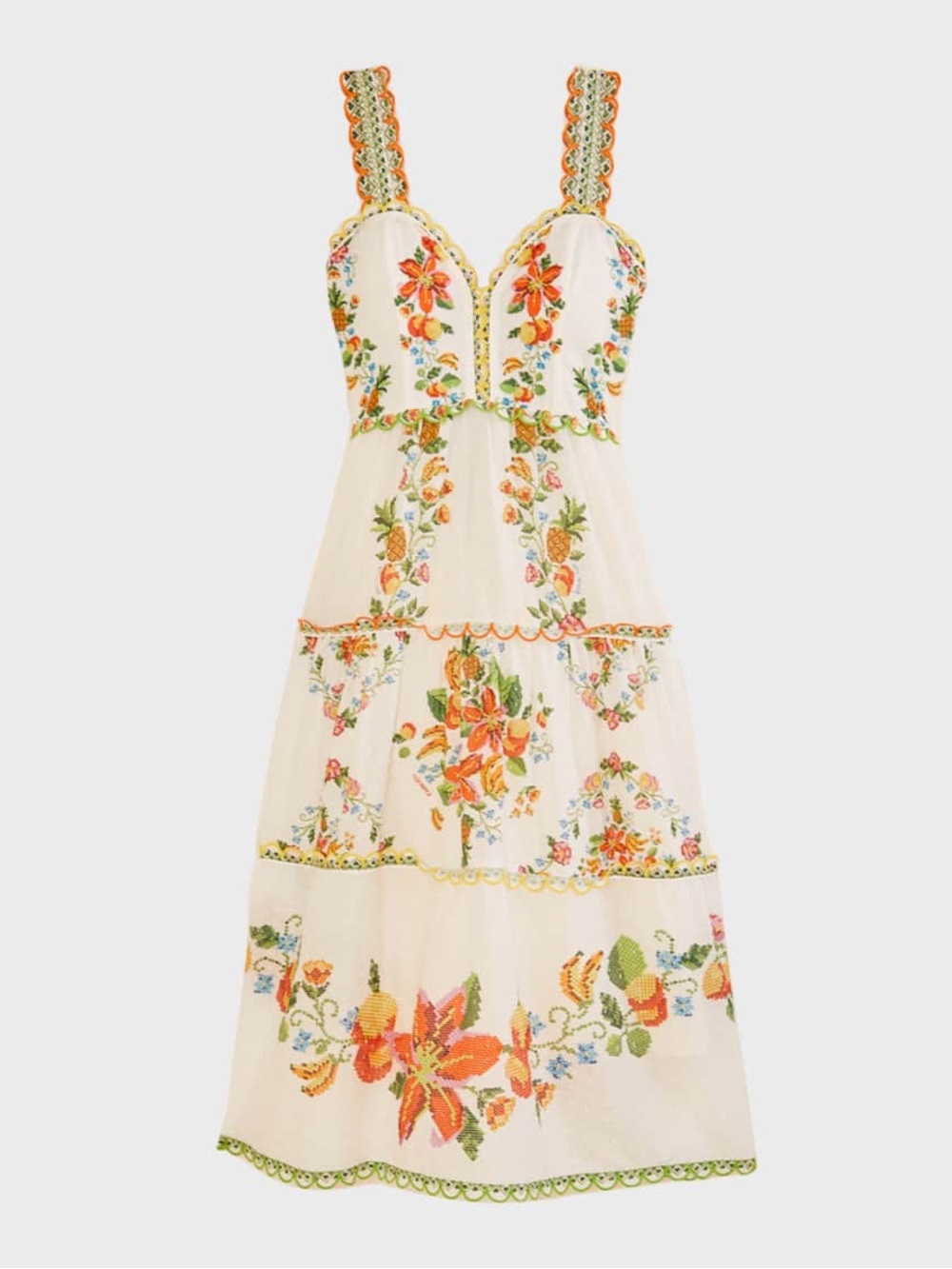 FARM Rio Mixed Tropical Romance Midi Dress - SOLD OUT